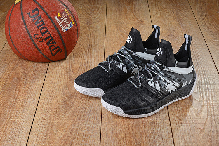 精仿鞋篮球鞋批发阿迪达斯 哈登2代 harden-vol-2黑白40-46