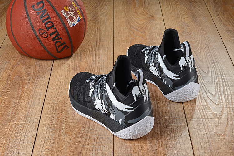 精仿鞋篮球鞋批发阿迪达斯 哈登2代 harden-vol-2黑白40-46