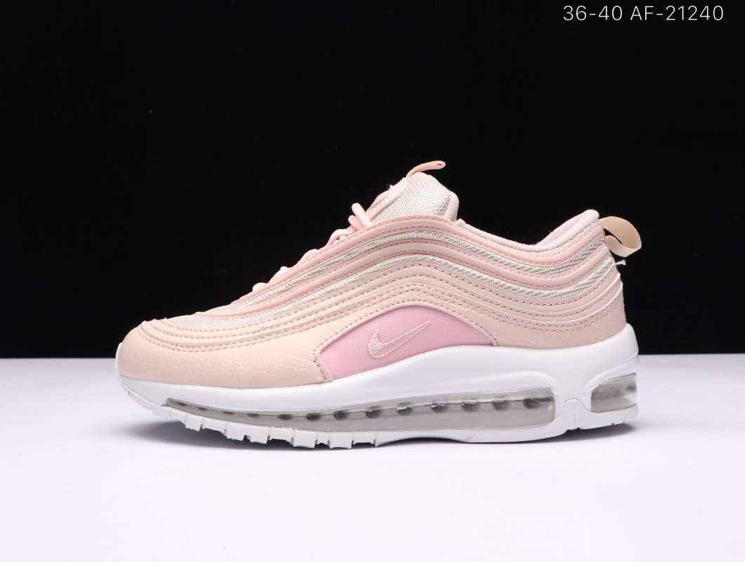 耐克/Nike Air Max 97 子弹 休闲缓震舒适跑步鞋白粉灰36-39