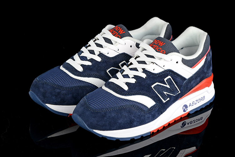 真标 新百伦 NB997.5系列 New Balance复古鞋运动跑步蓝红白36-44