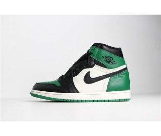 乔丹/Air Jordan aj1 AJ1 乔丹1代 乔丹1 乔1 Air Jordan 1 “Pine Green”货号：555088-302 乔1黑绿脚趾 40-46