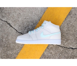 全二层！乔丹/Air Jordan【真标】AJ1 aj1 乔丹1代 乔1 乔丹1代中帮系列 Air Jordan 1 WMNS “Candy” 货号：555112-035 乔1鸳鸯糖果米黄 36-40