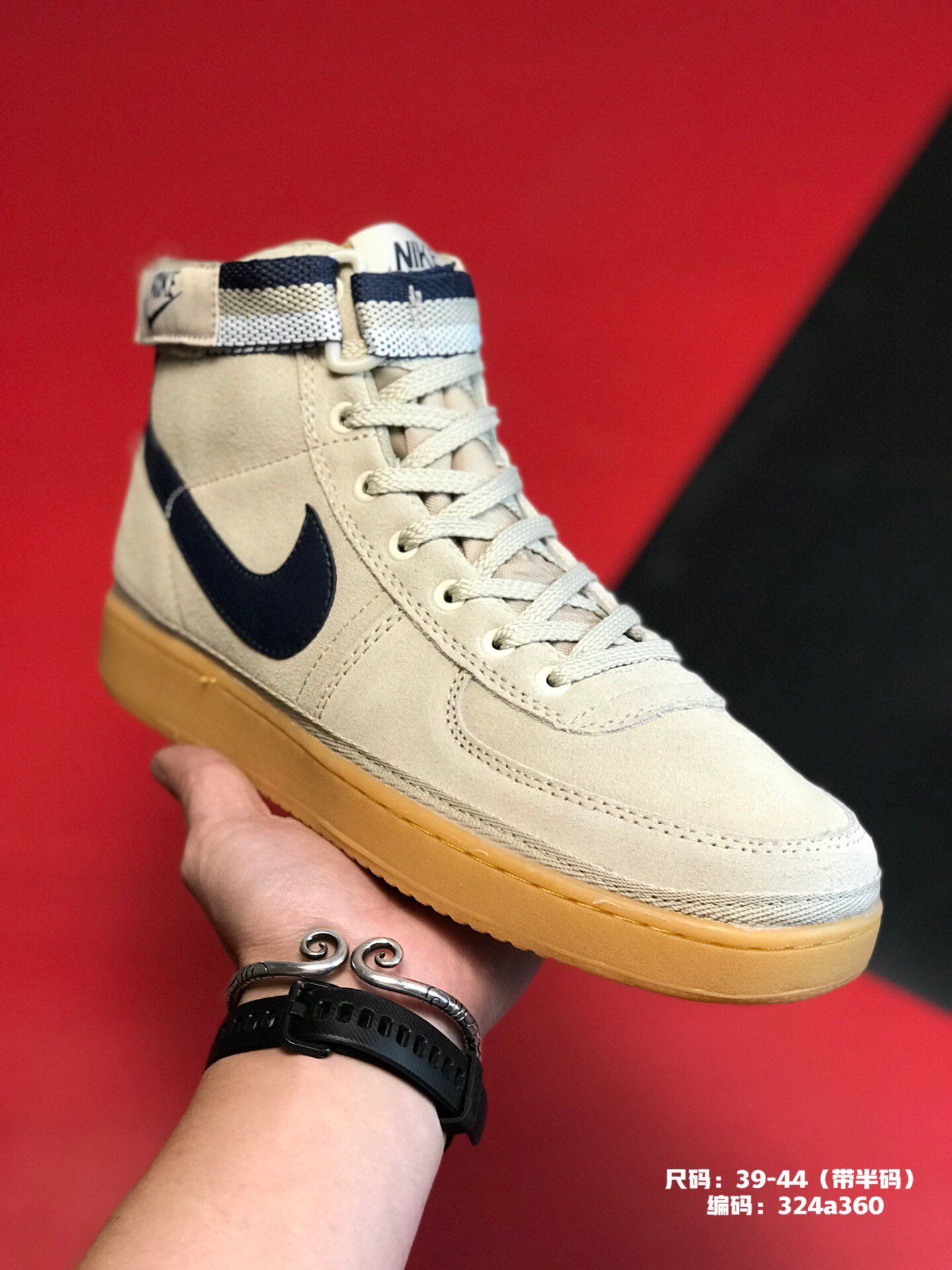 Nike Vandal High 原盒真标 "教父"系列板鞋 魔术贴高帮时尚板鞋39-44（带半码）