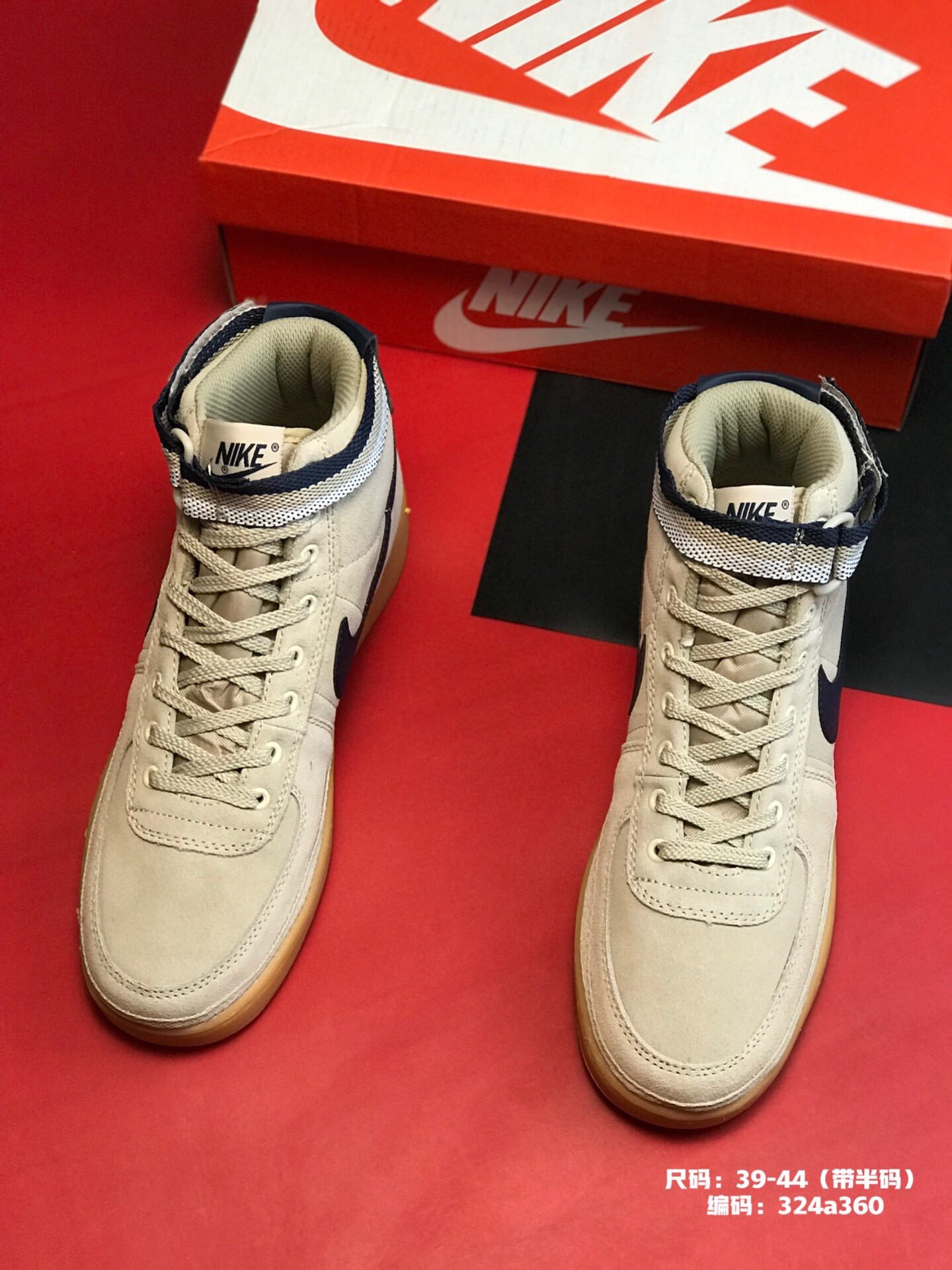 Nike Vandal High 原盒真标 "教父"系列板鞋 魔术贴高帮时尚板鞋39-44（带半码）