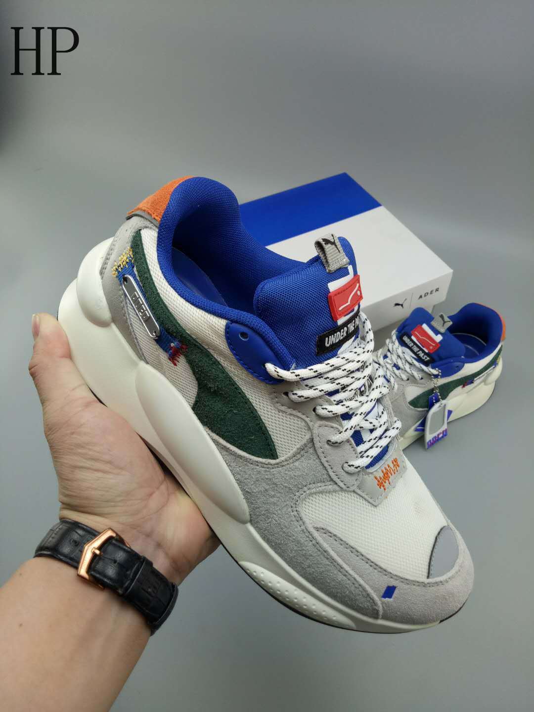 Puma RS 9.8 x Ader Error 限量联名复古情侣休闲跑步鞋 货号：370110-01